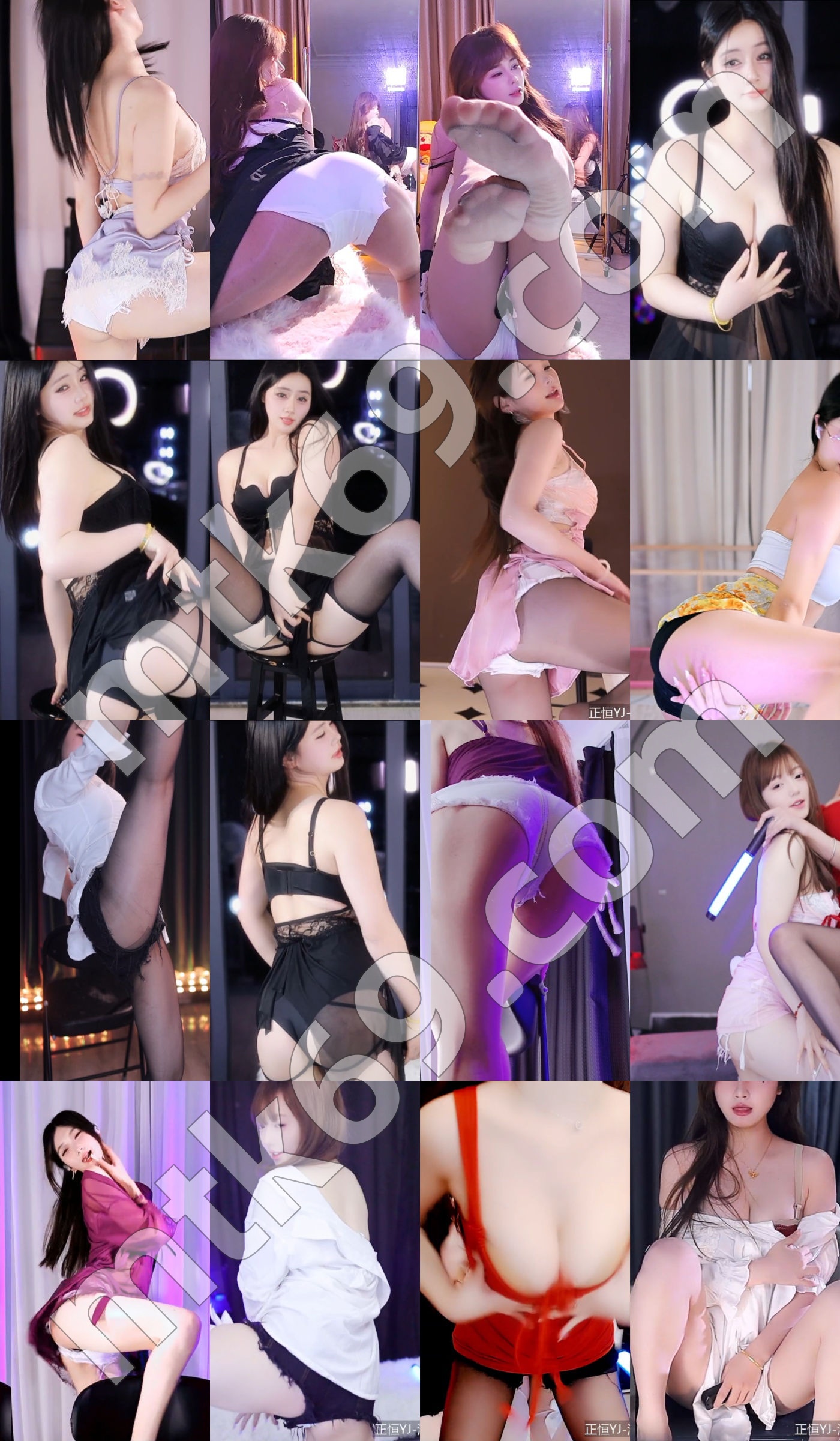 虎牙百变主题日 睡衣派对 比赛 直播擦边骚舞精彩剪辑 [19V/1.48GB]-值得一看-漫拍社