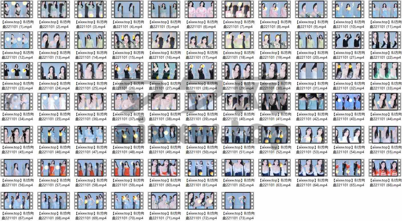 韩国主播BJ方向盘(汉娜) 22年11月跳舞视频合集[73V/10G]-作品推荐