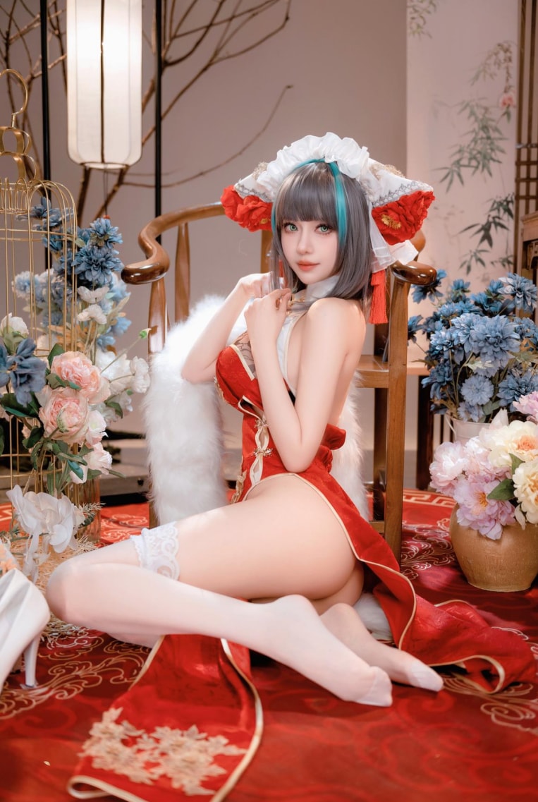 Shika小鹿鹿 碧蓝航线写真本-柴郡新春旗袍-收藏版