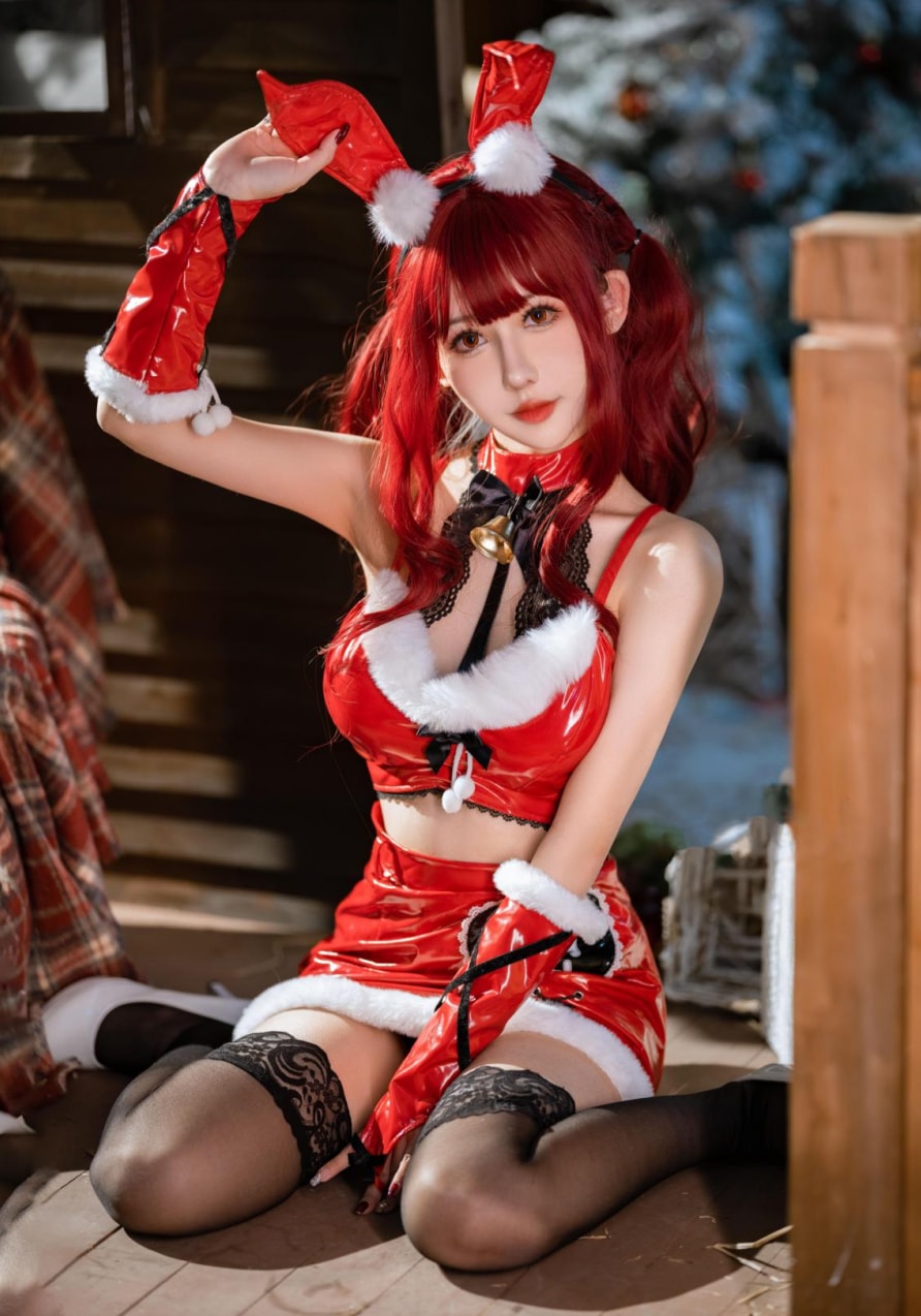 仙女月 红色圣诞兔-不看后悔