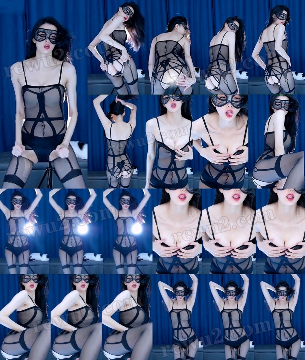 【网易CC】白妖妖 付费群定制跳舞 开裆连体黑色丝袜顶豚 原版无水印(1V508M7分)-性感美女-漫拍社