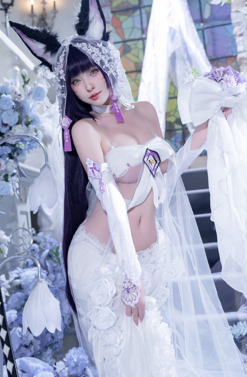 清水由乃 碧蓝航线 武藏 紫藤花-最佳coser-漫拍社