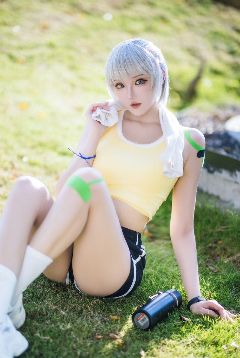 瓜希酱 灵笼-白月魁运动服-最佳作品-漫拍社