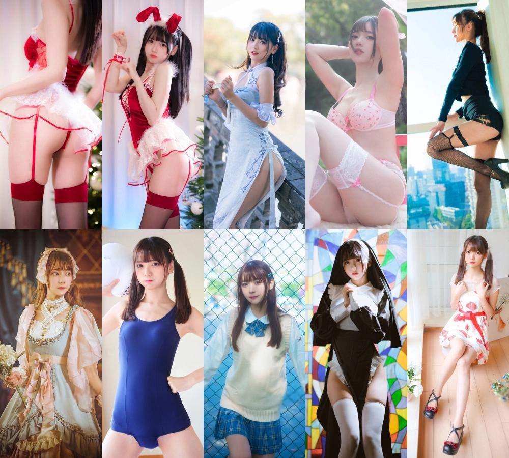 B站UP主Kyokyo沉迷汉堡王写真套图+舞蹈桃花旗袍-收藏版-漫拍社