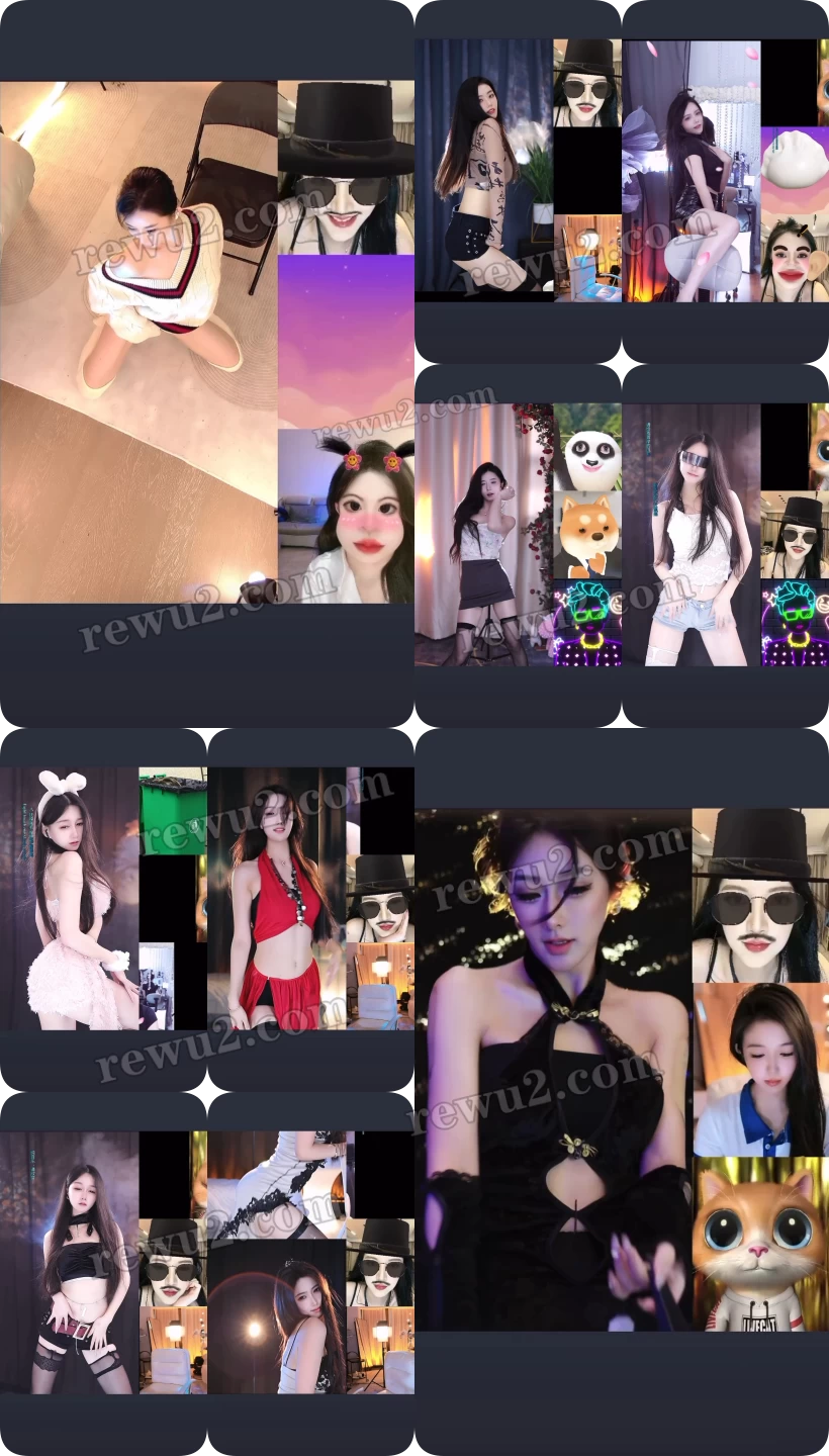 【抖音主播】 百变小艾 小瑶瑶 9277 星 郑多米 宋嘉佳 舒涵 杂货铺 跳舞录屏无水印 （15v/1.98g）-完美coser-漫拍社