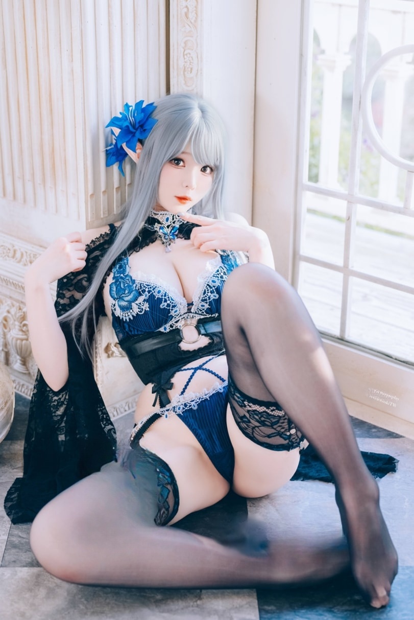 霜月shimo Original Dark Elf-性感美女-漫拍社