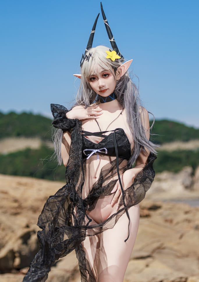 阿雪雪 – 泥岩泳装-完美佳人-漫拍社