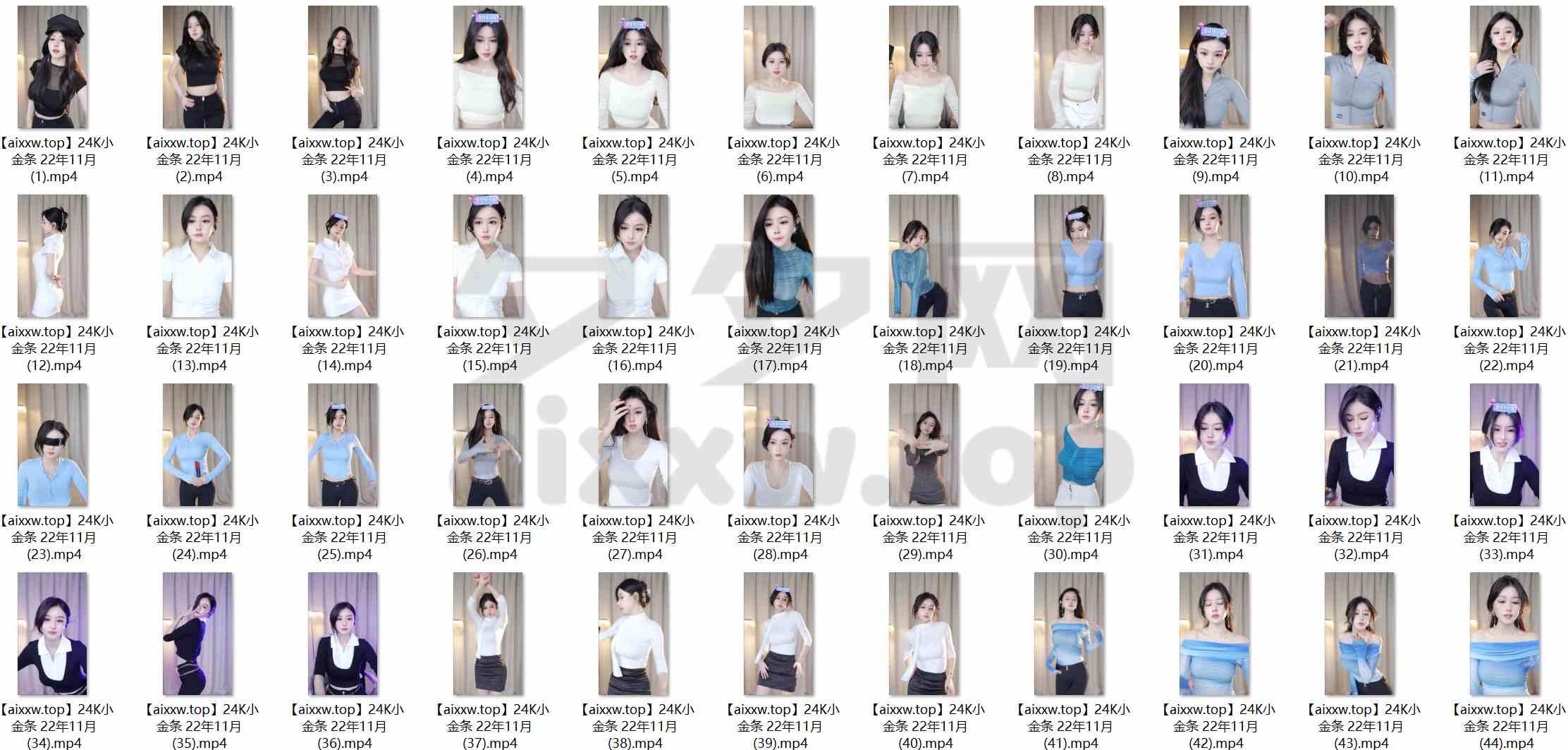 抖音主播24K小金条22年11月跳舞视频合集[72V/10.6G]-作品推荐