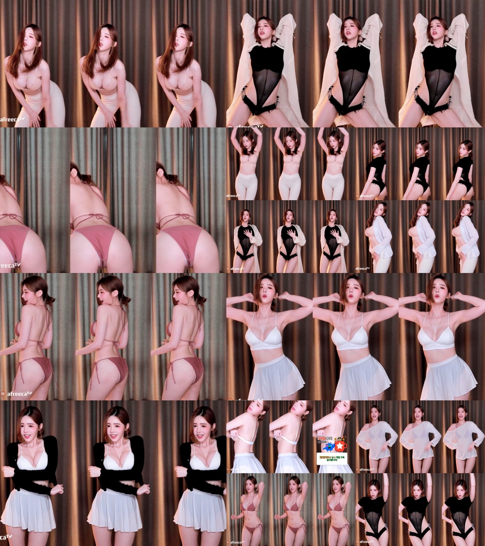 【韩国主播】Afreeca TV 黑珍 跳舞精选 C（16V3.21G）-完美佳人-漫拍社
