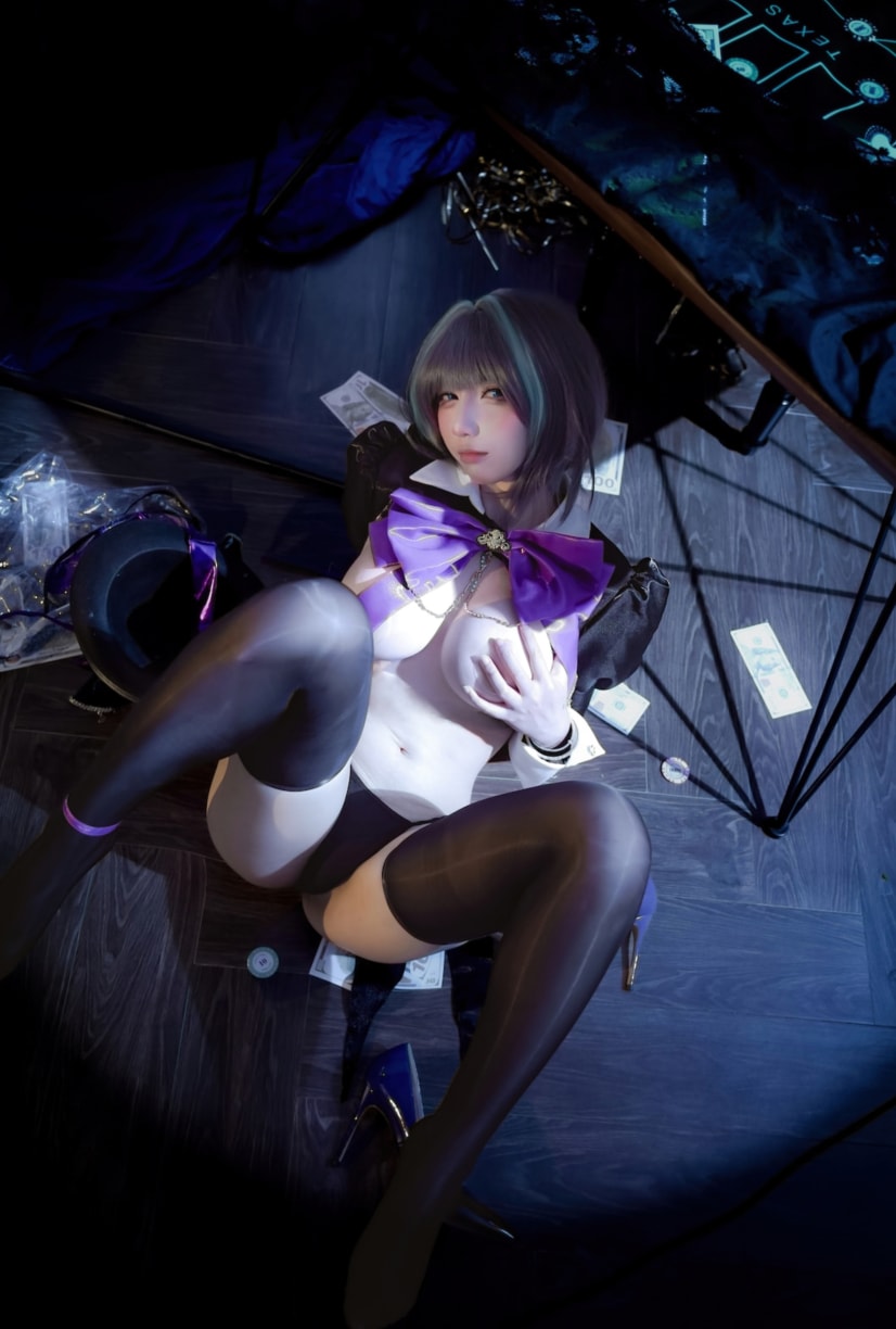 九曲Jean 柴郡绚烂夜梦-完美coser