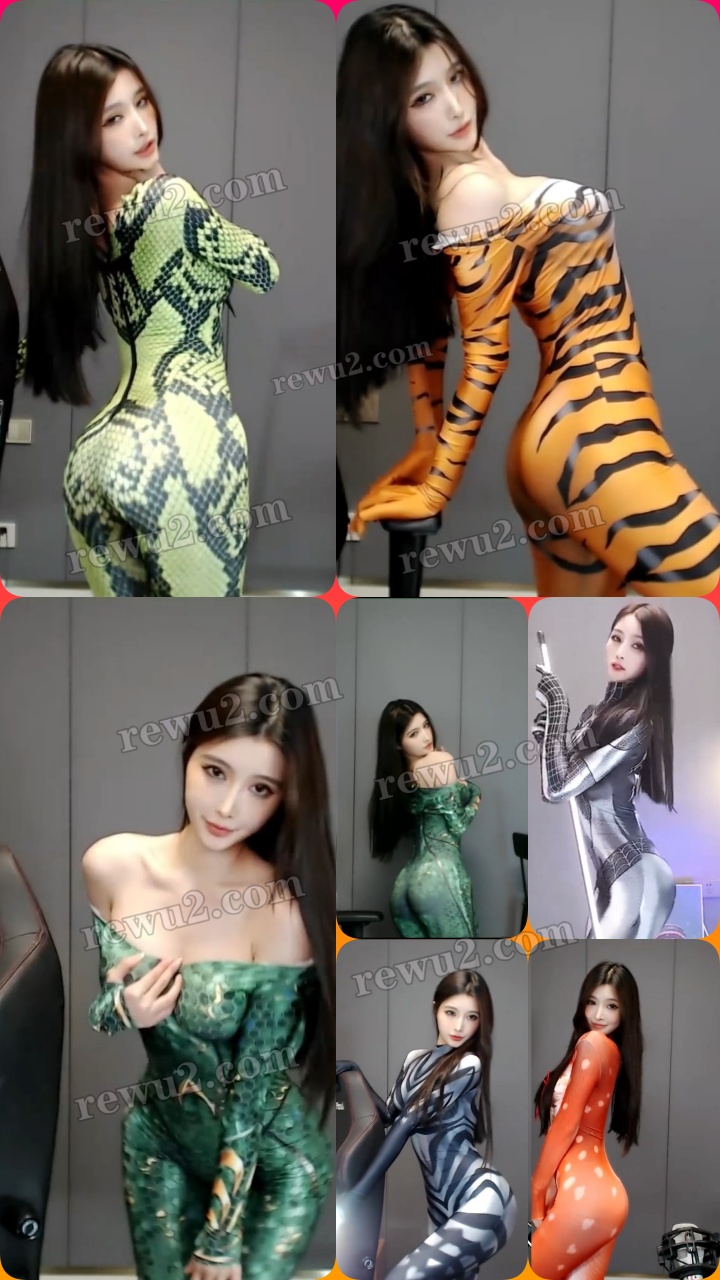 【虎牙主播】 晴小兔紧身连体衣青蟒，小鹿，蜘蛛，海后 无水印（17v/2.6g）-精美资源-漫拍社