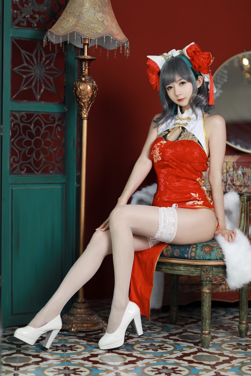 51酱 – 碧蓝航线-柴郡新春旗袍-优质作品-漫拍社