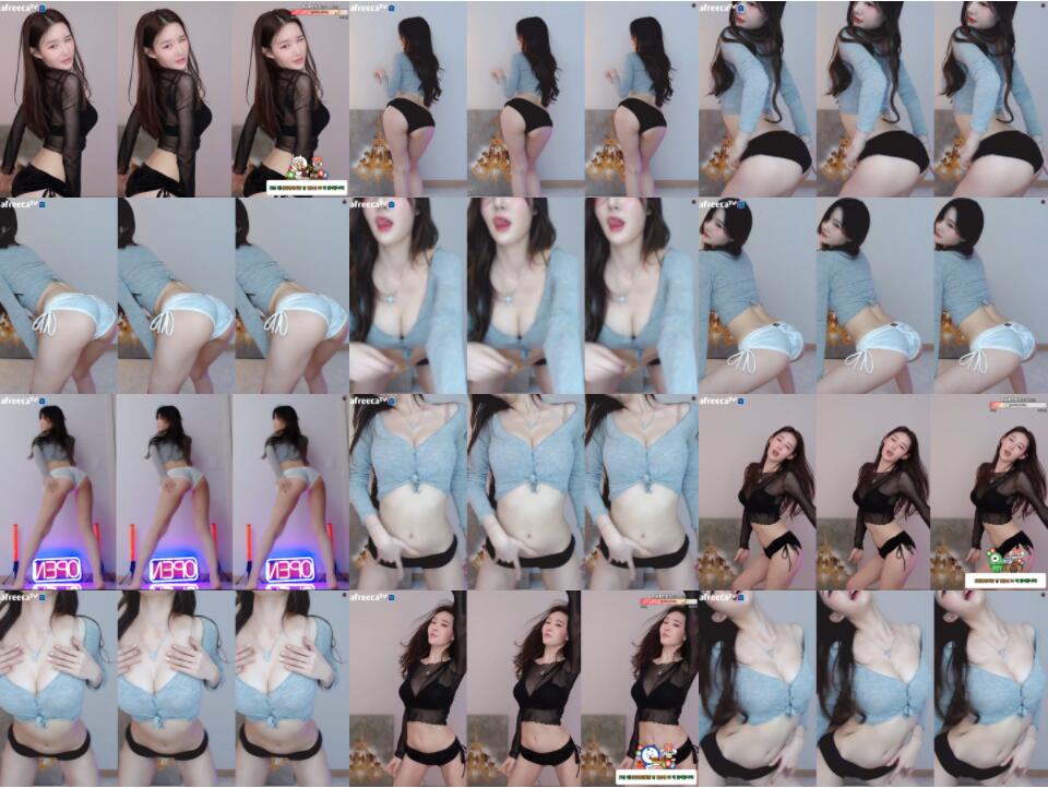【韩国主播】afreecatv主播 邢英  跳舞精选（4V584M）-完美佳人-漫拍社