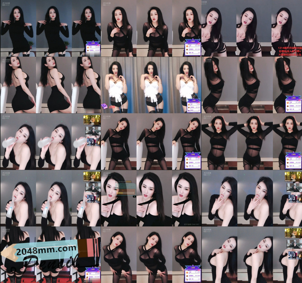 【虎牙主播】  明明子 直播 全身半透黑斯、放大招 烧舞佑或合集！  (24V / 1.57G)-优质作品-漫拍社