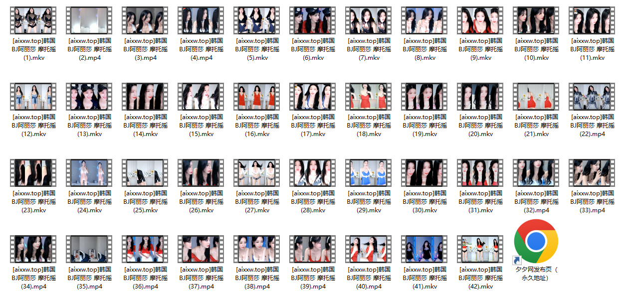 BJ阿丽莎(아리샤)摩托摇跳舞精华合集[42V/4.81G]-非常赞