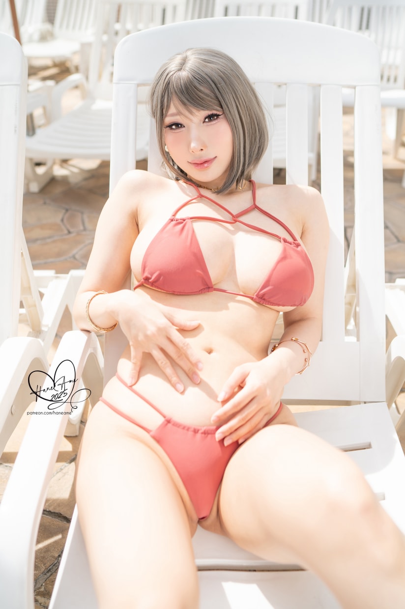 雨波HaneAme – Original_Tangerine Heat swimsuit_橘爆夏日！泳裝-精美资源