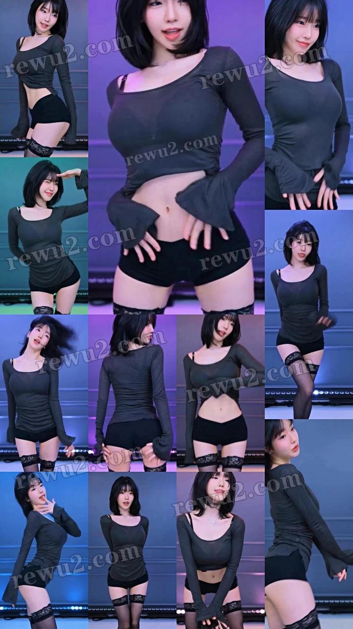 韩国主播 afreecatv 诗妍 直播跳舞无水印（5V1.05G）-值得一看-漫拍社