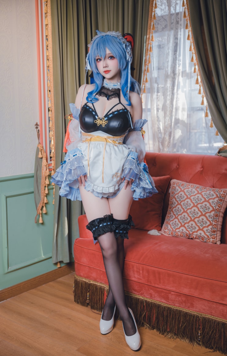 雪晴Astra 原神 甘雨 女仆-性感美女