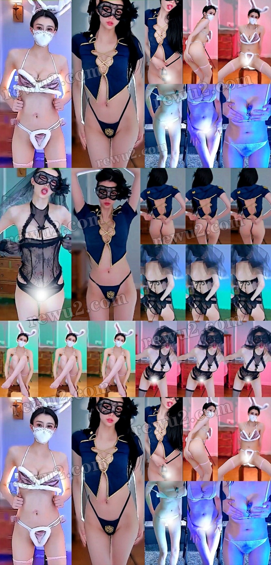 网易CC 白妖妖 千元大尺度定制舞蹈 丁字PP森林 黑纱新娘清凉空姐 (4V2.27G32分)-不看后悔-漫拍社