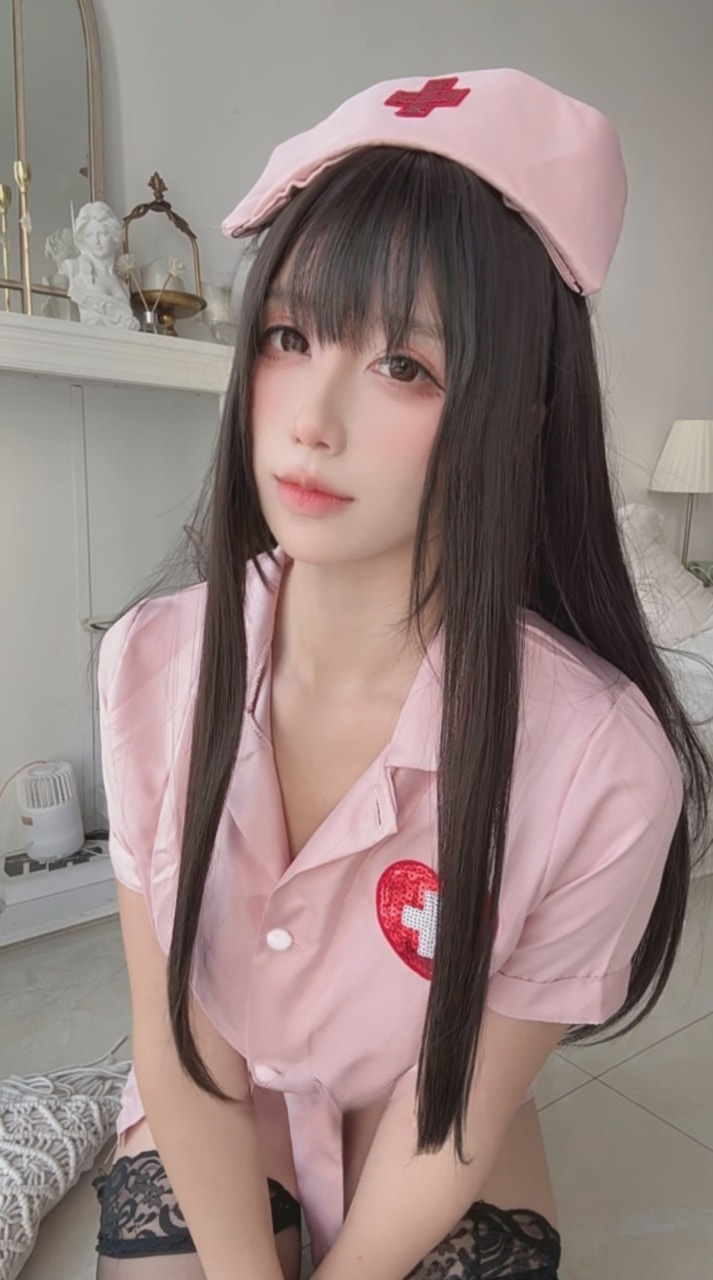 九曲Jean – 粉色护士-高端精品-漫拍社