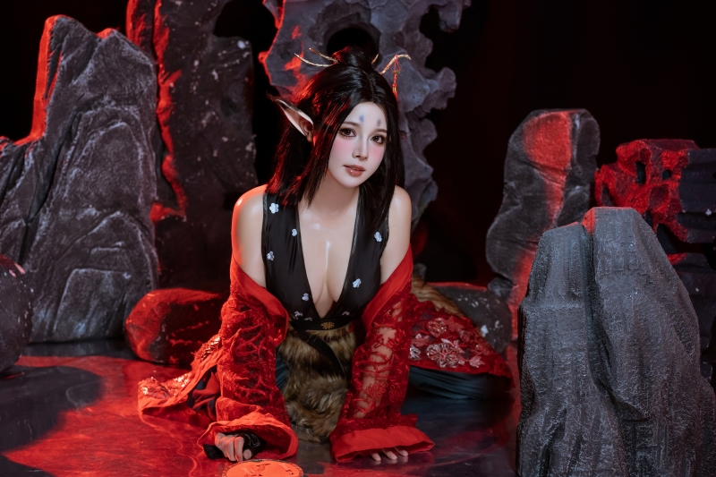 七月喵子化身异世狐妖，《萍萍》诠释绝美古风-快来一看